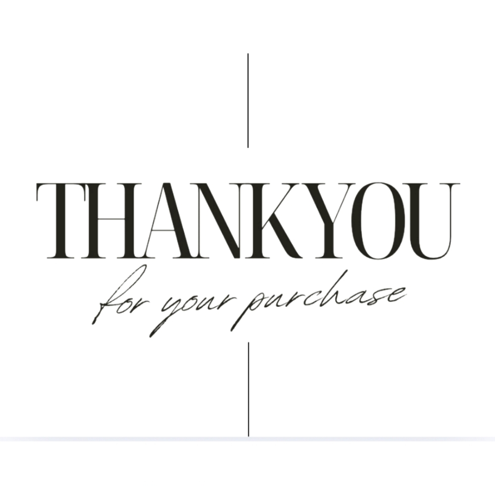 50 4x6 Simplistic Thank You For  Order Notes Labels